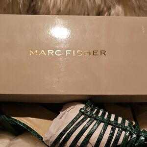 Marc Fisher Strappy Green Heels